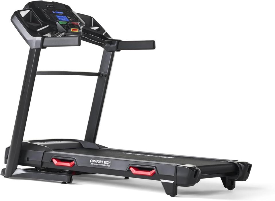 Product shot of a BowFlex BXT8J Treadmill.