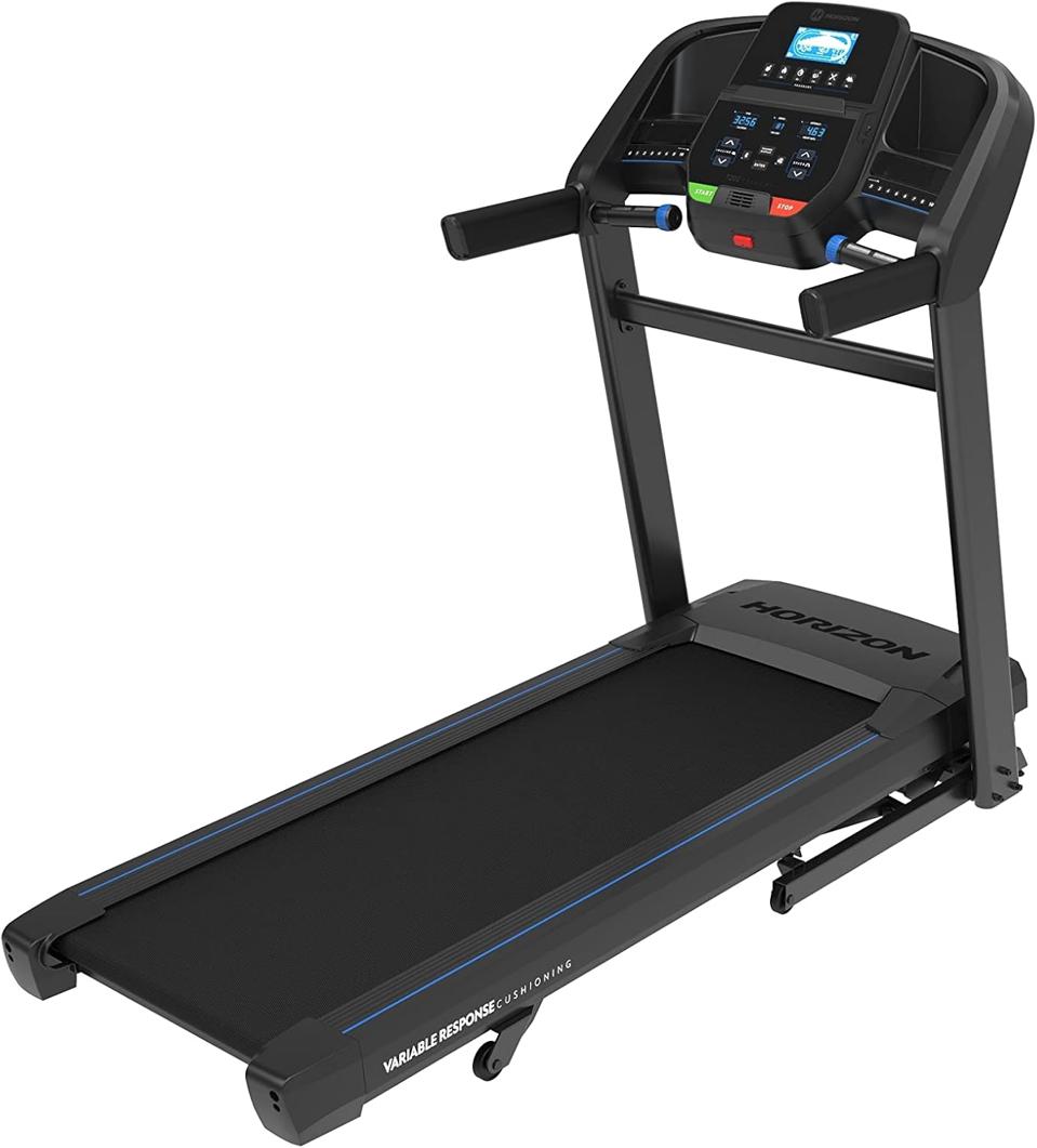 product shot of a NordicTrack T202 Treadmill.